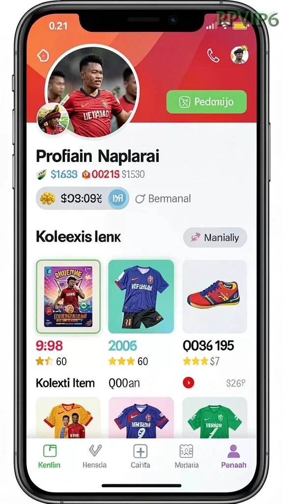 Cuplikan layar DNASLOT — pengaturan akun